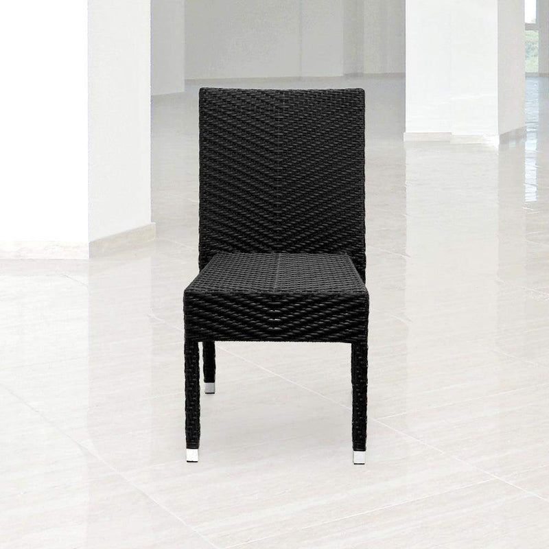 Lyon Black Patio Dining Chair