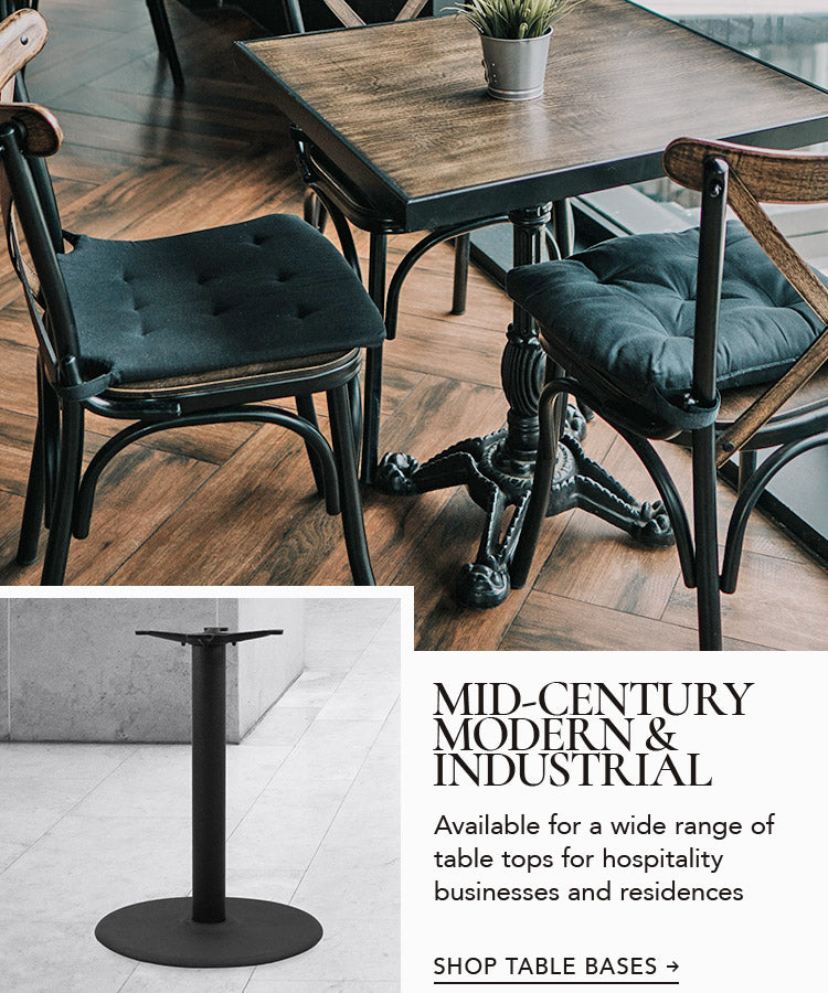 COMPLETE YOUR DINNING AREA WITH A PEDESTAL TABLE BASE