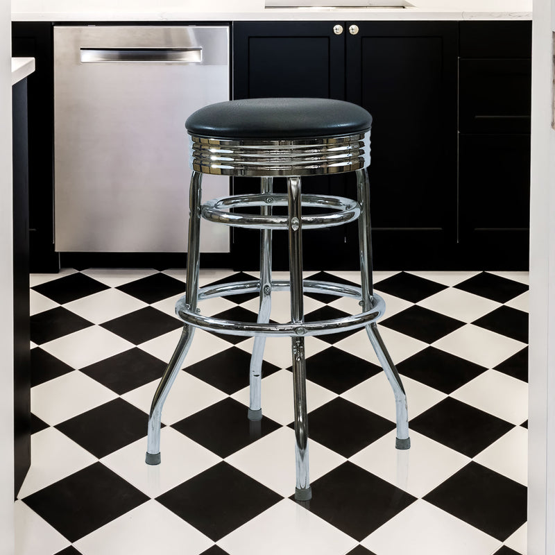 Classic 50 s Diner Swivel Bar Stool Amerivend Works