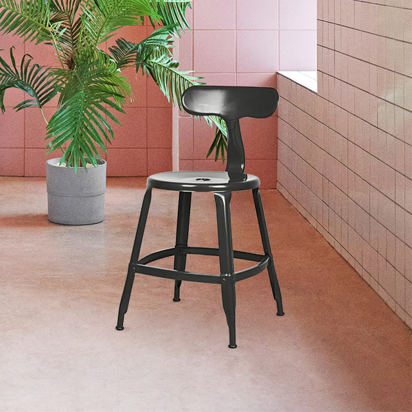 Whale Tail Dining Chair #color_Gunmetal