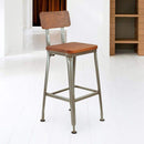 Heron Bar Stool with Solid Wood
