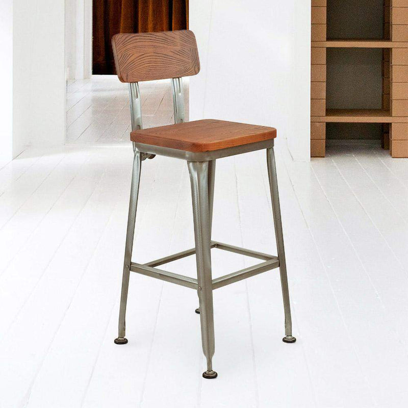 Heron Bar Stool with Solid Wood Amerivend Works