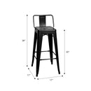 Marais A Bar Stool with Low Back