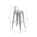 Marais A Bar Stool with Low Back