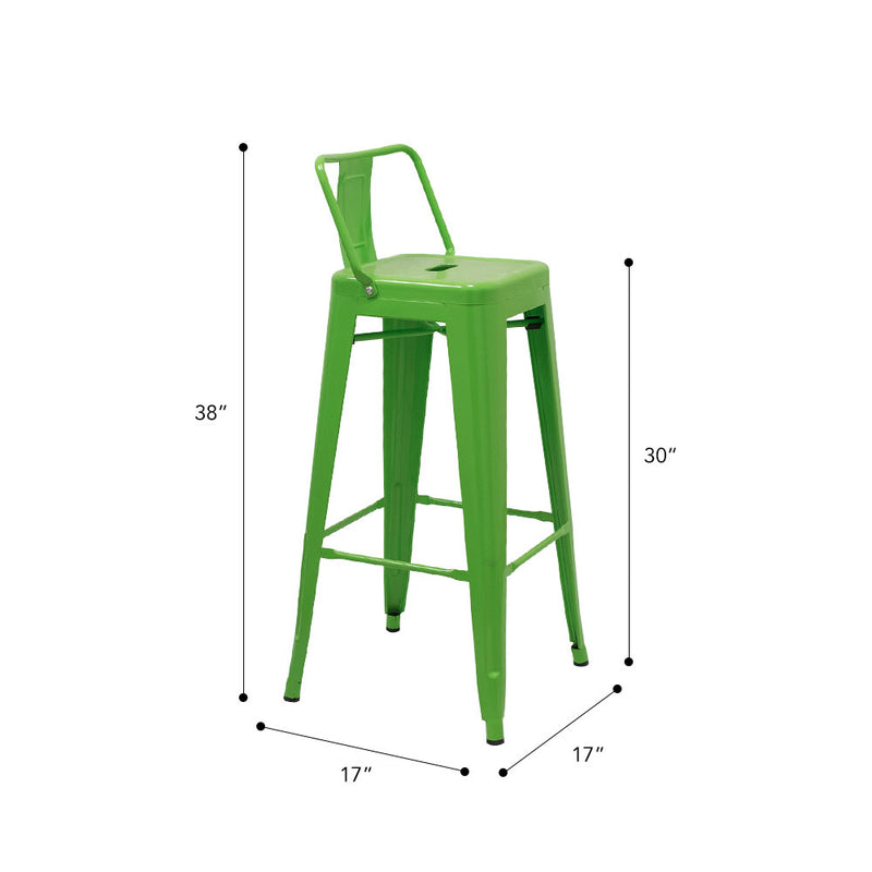 Marais A Bar Stool with Low Back