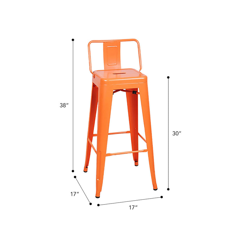 Marais A Bar Stool with Low Back