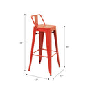 Marais A Bar Stool with Low Back