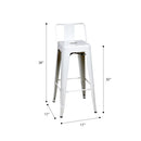Marais A Bar Stool with Low Back