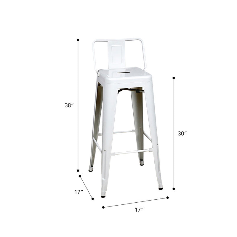 Marais A Bar Stool with Low Back