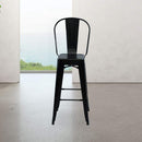 Marais A Cafe Bar Stool with High Back