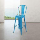 Marais A Cafe Bar Stool with High Back