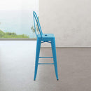Marais A Cafe Bar Stool with High Back