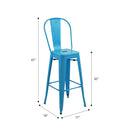 Marais A Cafe Bar Stool with High Back