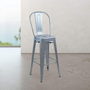 Marais A Cafe Bar Stool with High Back