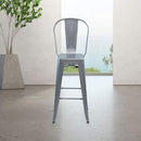 Marais A Cafe Bar Stool with High Back
