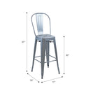 Marais A Cafe Bar Stool with High Back