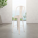 Marais A Cafe Bar Stool with High Back