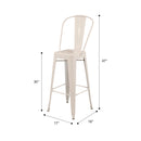 Marais A Cafe Bar Stool with High Back