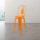 Marais A Cafe Bar Stool with High Back