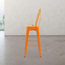 Marais A Cafe Bar Stool with High Back