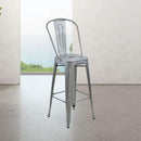 Marais A Cafe Bar Stool with High Back