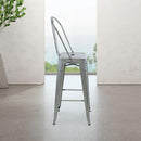 Marais A Cafe Bar Stool with High Back