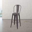 Marais A Cafe Bar Stool with High Back