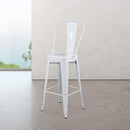 Marais A Cafe Bar Stool with High Back