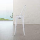 Marais A Cafe Bar Stool with High Back