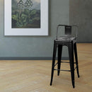 Marais A Bar Stool with Low Back