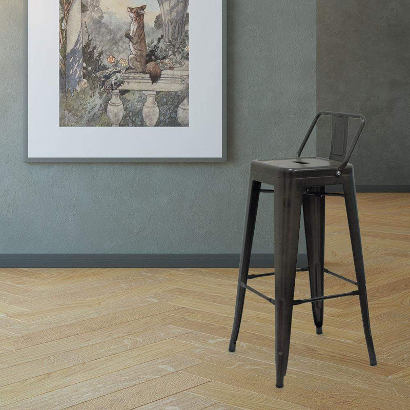 Marais A Bar Stool with Low Back