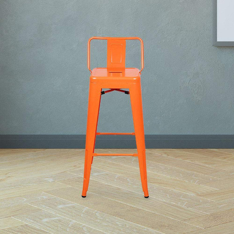 Heritage Middle Low Back Metal 30" Bar Stool