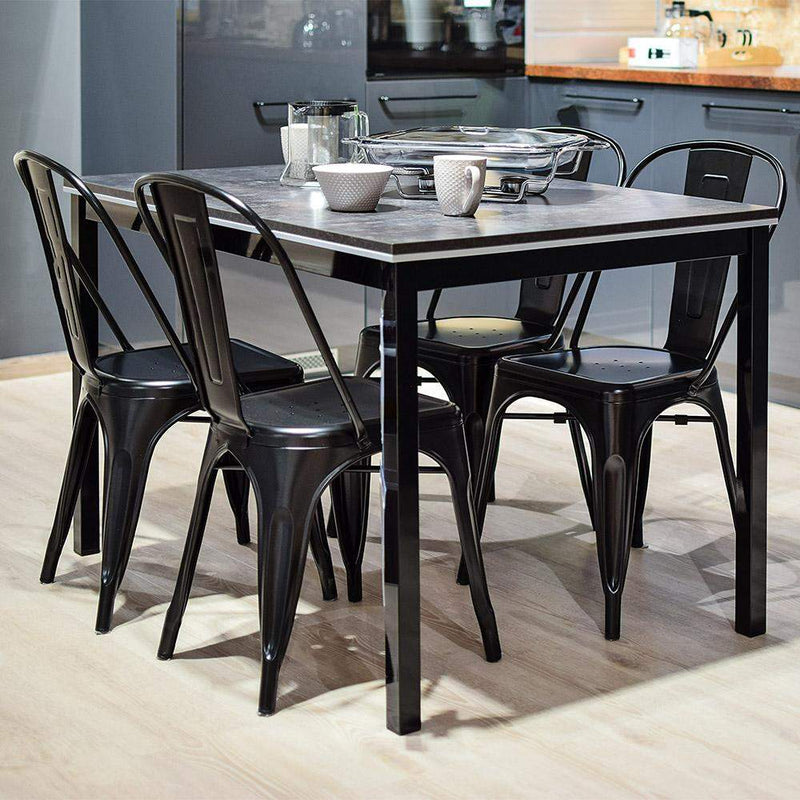 Marais A Dining Chair with Metal Seat