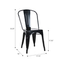 Marais A Dining Chair with Metal Seat