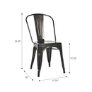 Marais A Dining Chair with Metal Seat