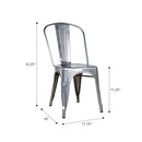 Marais A Dining Chair with Metal Seat