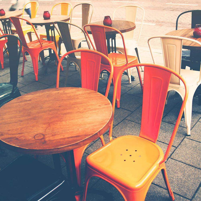 Marais A Dining Chair with Metal Seat