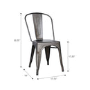 Marais A Dining Chair with Metal Seat