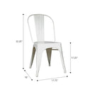 Marais A Dining Chair with Metal Seat
