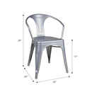 Marais A Arm Chair with Metal Seat