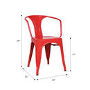 Marais A Arm Chair with Metal Seat