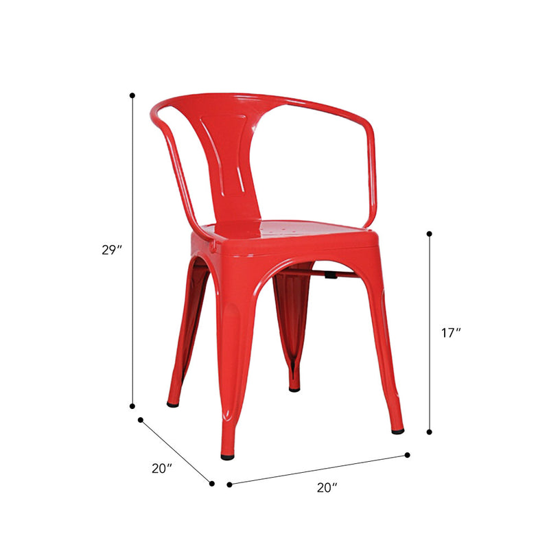 Marais A Arm Chair with Metal Seat