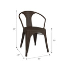 Marais A Arm Chair with Metal Seat