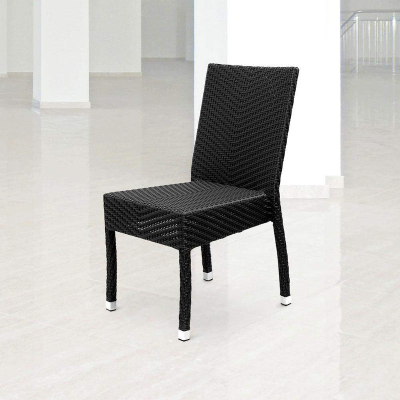 Lyon Black Patio Dining Chair