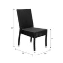 Lyon Black Patio Dining Chair