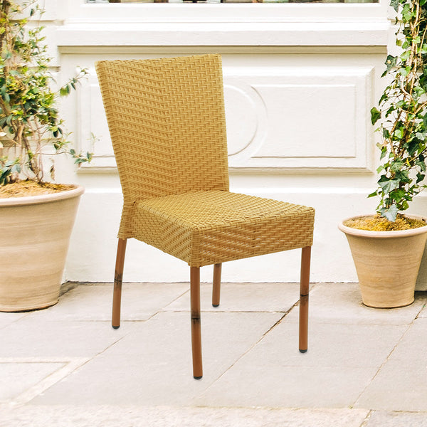 Lyon Patio Dining Side Chair #color_Tan