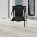 Sea Breeze Wicker Patio Dining Chair