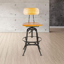 Toledo Swivel Adjustable Height Bar Stool