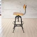 Toledo Swivel Adjustable Height Bar Stool