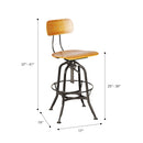 Toledo Swivel Adjustable Height Bar Stool